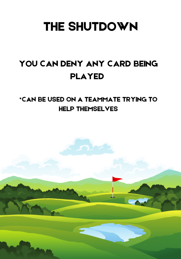 Not So Serious Golf Cards